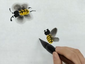 一个视频教会你画蜜蜂